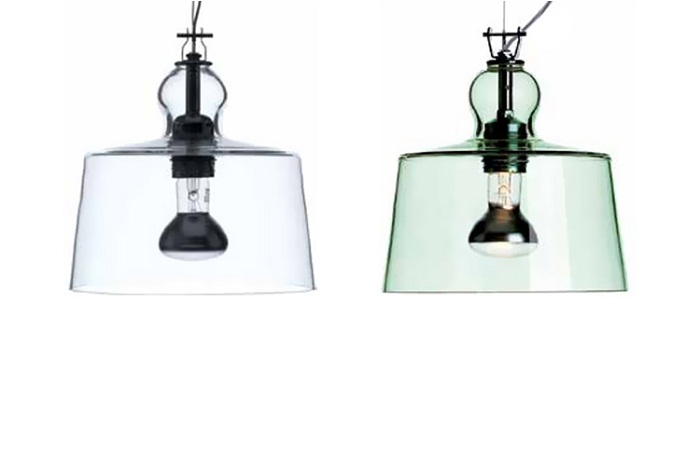Acquatinta Clear Pendant Lamp by Produzione Privata Lamps